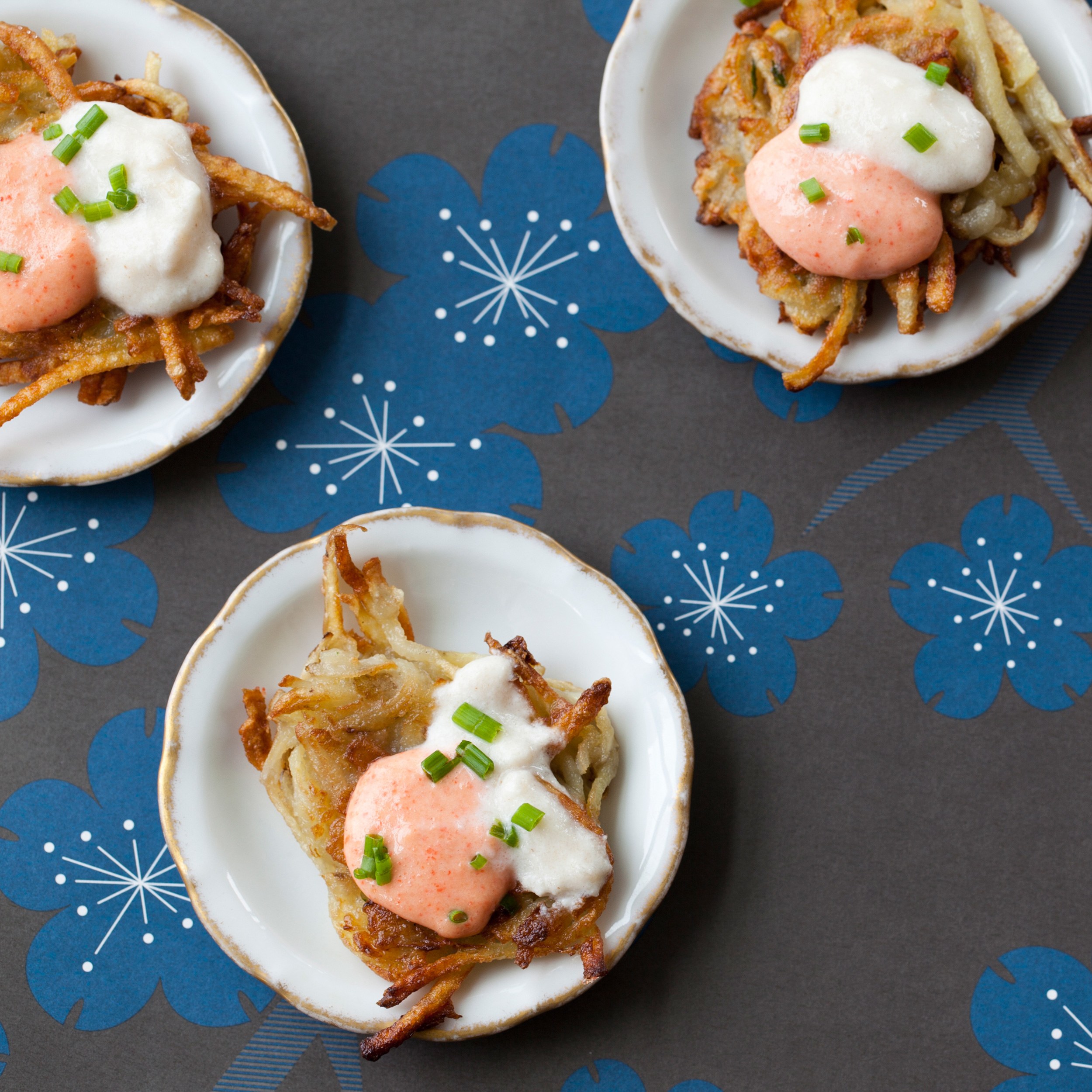 Yukon Gold Potato and Jerusalem Artichoke Latke with Apple